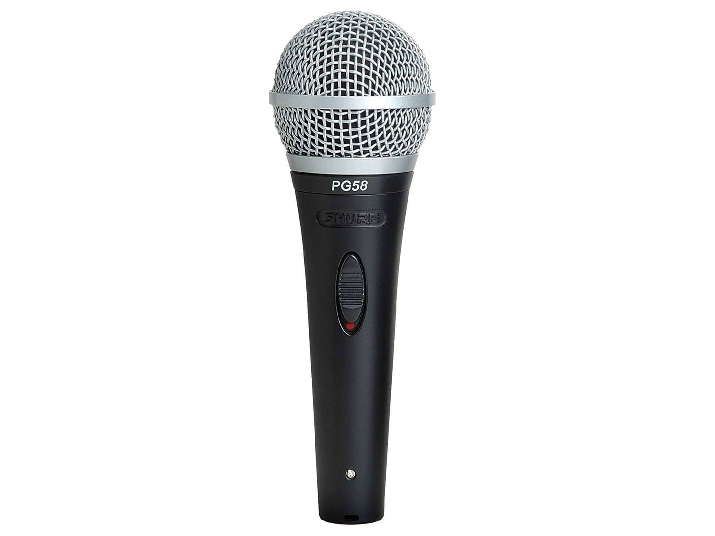 SHURE PG58-XLR | WIRED MICROPHONE - LLL's SHURE PG58-XLR is the perfect professional microphone to suit any audio need. This wired microphone features a frequency response of 50Hz - 15kHz, capturing all audio frequencies accurately. Its robust design ensu