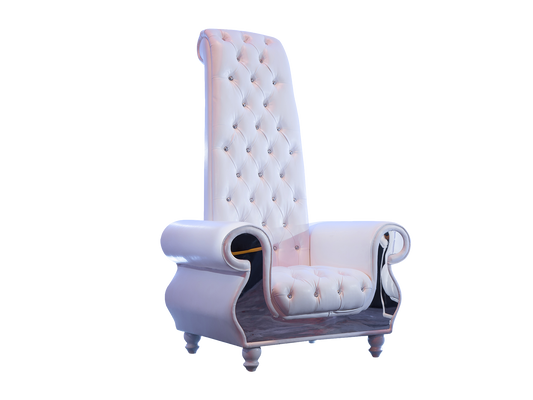 STUDIO 93 THRONE CHAIR - WHITE