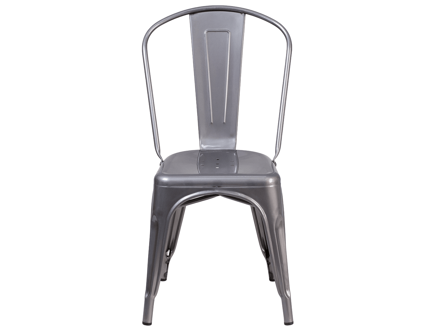 TOLIX CHAIR - SLATE GREY - H 33.75" / W 17.75" / D 21" / Seat D 14" LLL's Tolix Chair in Slate Grey is the perfect seating option for a retro dining appeal. This chair adds an urban look and feel to any event. Pair the Tolix Chair with our Industrial Bars
