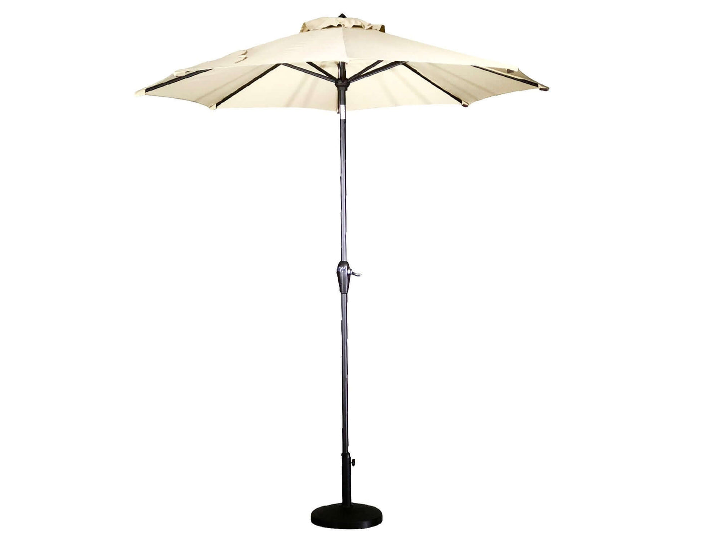 SUNSHINE OUTDOOR UMBRELLA - BEIGE - H 8.25' / W 8.6' / D 9' The Sunshine Outdoor umbrella is the perfect addition to your patio. Adding shade for comfortable outdoor gatherings. The Sunshine umbrella can be paired with any of the Sunshine Collection secti