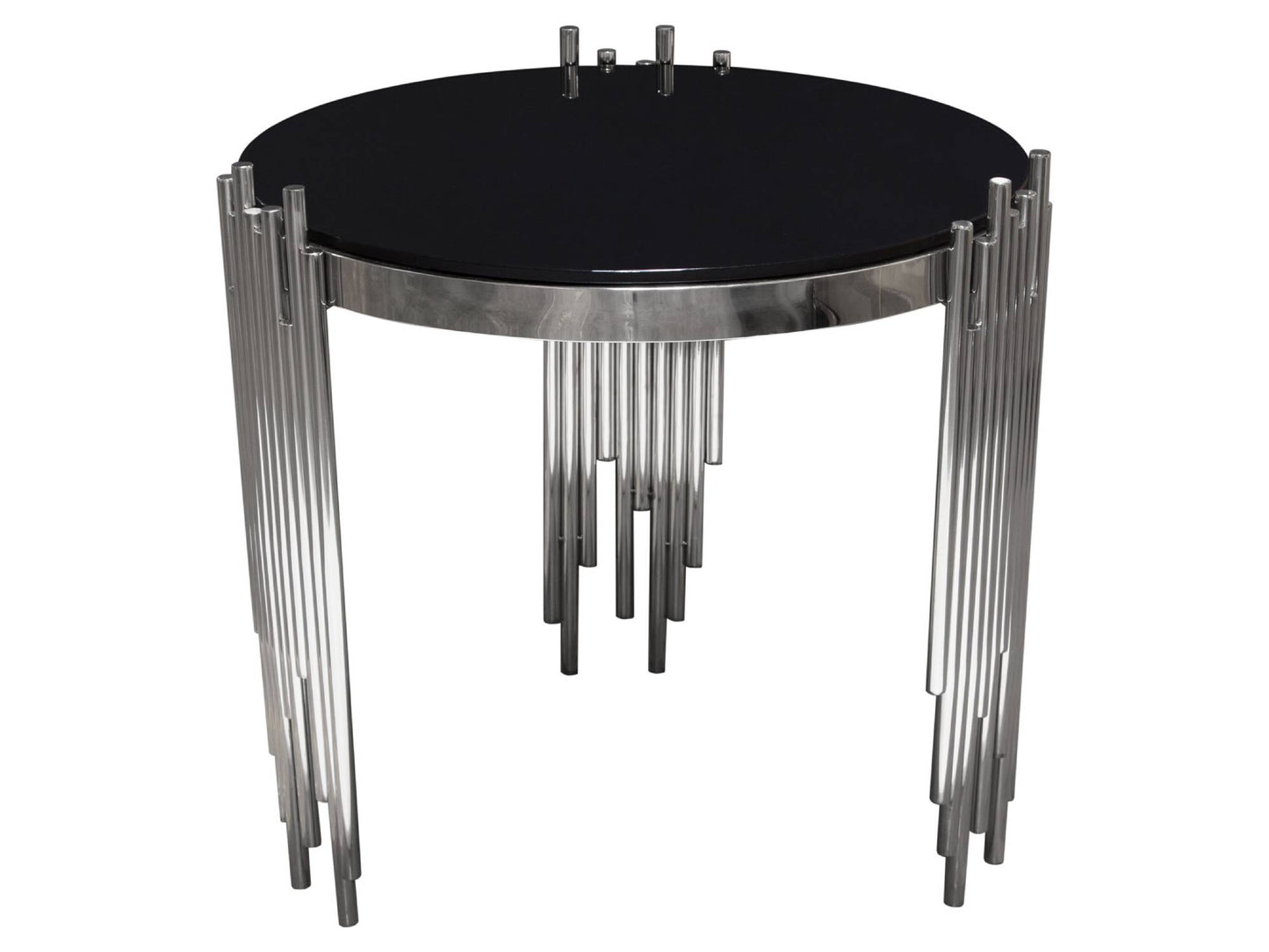 MIRAGE ACCENT TABLE - SILVER