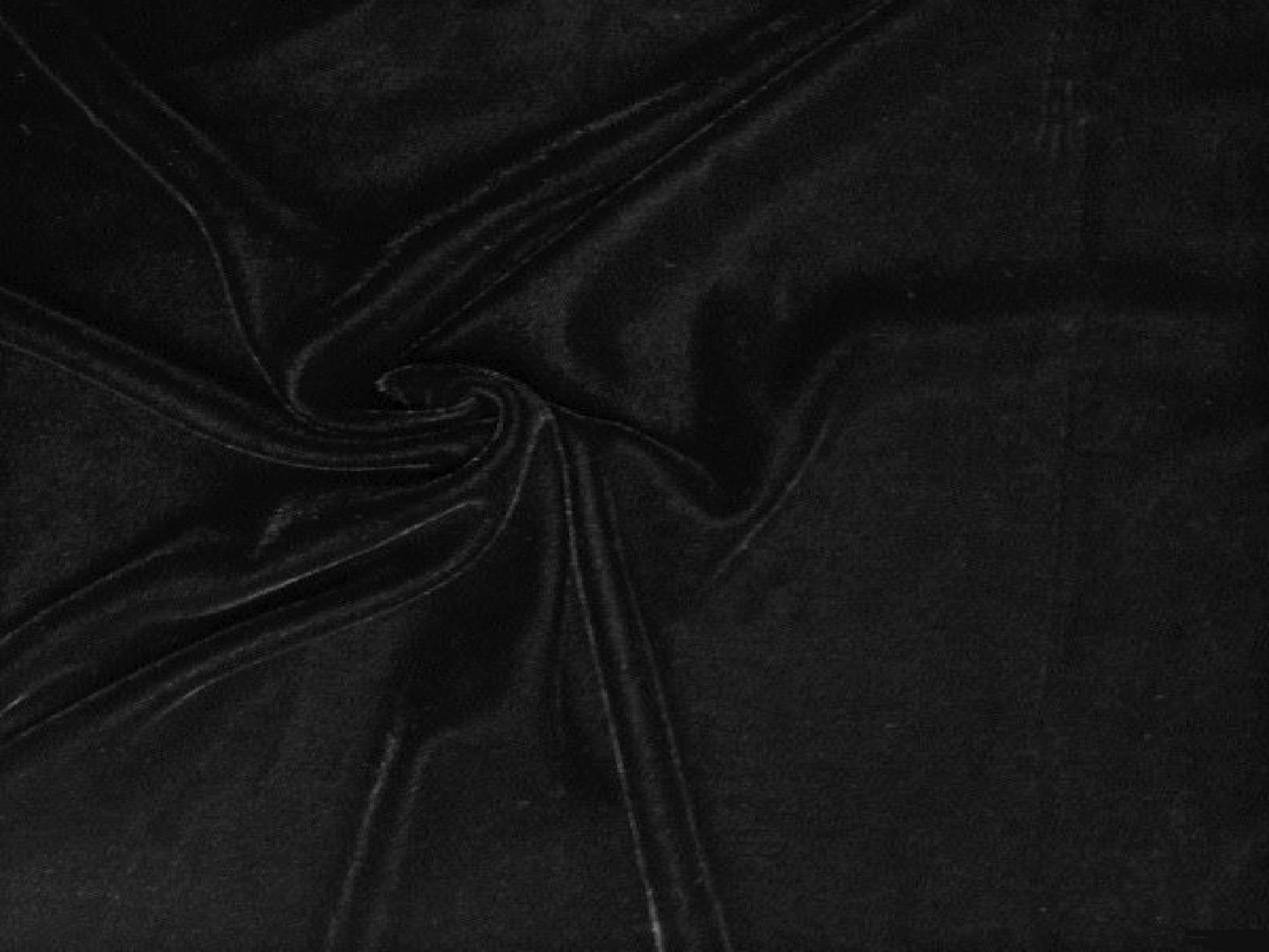 VELOUR DRAPE - BLACK