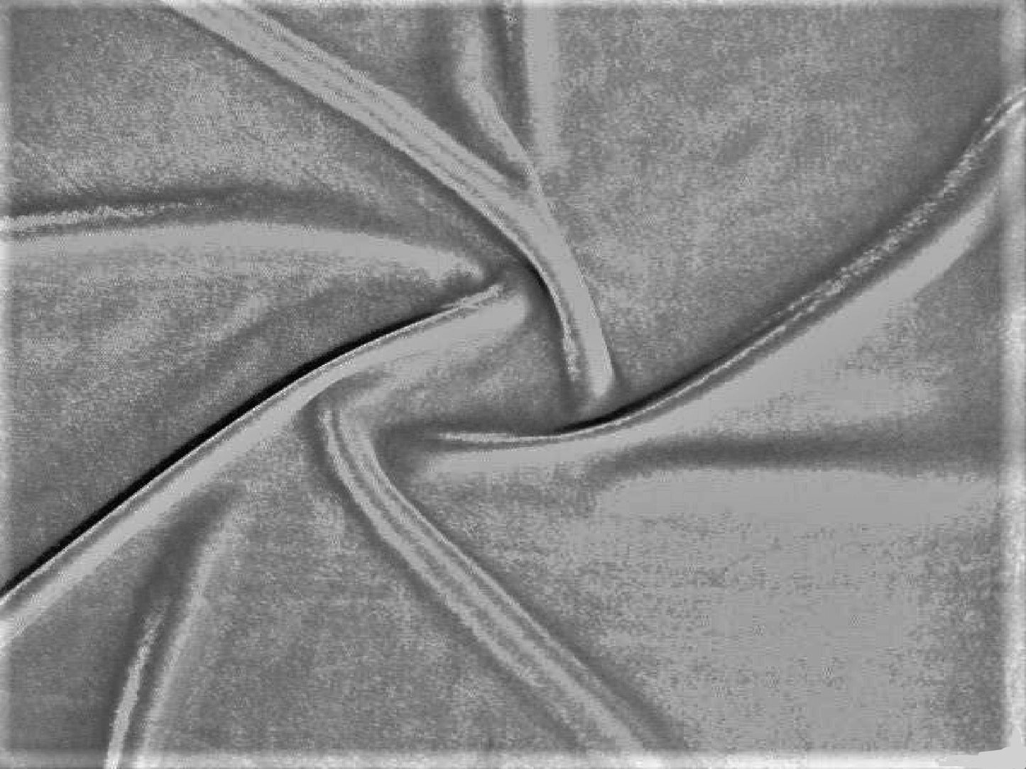 VELOUR DRAPE - PLATINUM GREY - H 16' / W 58" LLL's Platinum-Grey Velour Drape is perfect for adding a luxurious and sophisticated aesthetic to your event. Made of velour fabric, this drape is one of the most popular and classic styles for modern events.