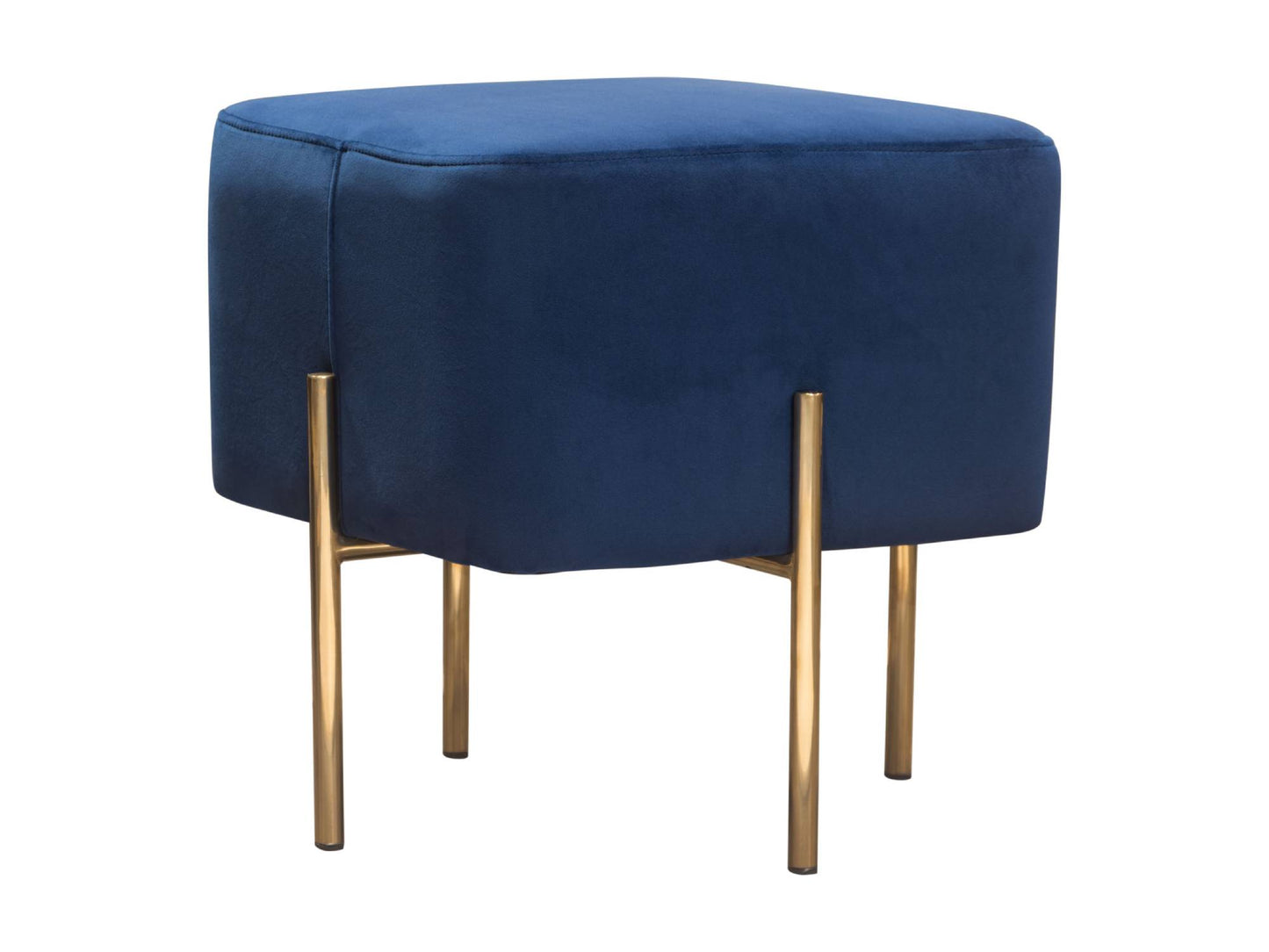 WHISPER PETITE SQUARE OTTOMAN - NAVY