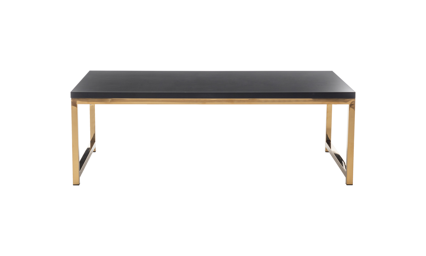 METRO COFFEE TABLE - BLACK/GOLD
