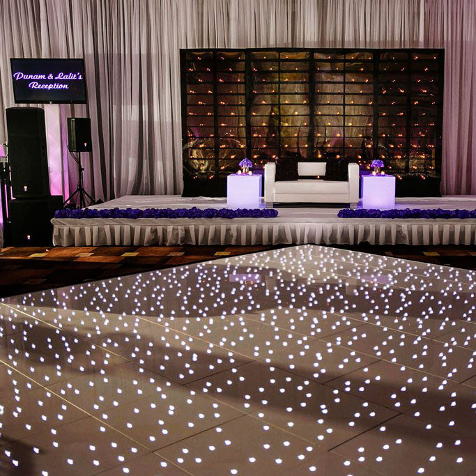 GLOSSY LED STARLIT DANCE FLOOR - WHITE