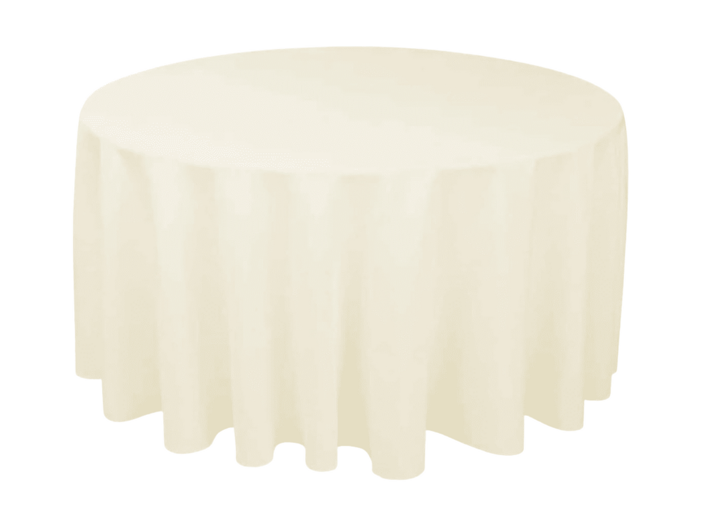 ROUND POLY LINEN - IVORY | 132"
