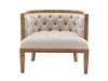 PIEDMONT ARMCHAIR - IVORY W/ OAK WOOD