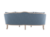 FITZGERALD SOFA - DUSTY BLUE W/ NATURAL WOOD