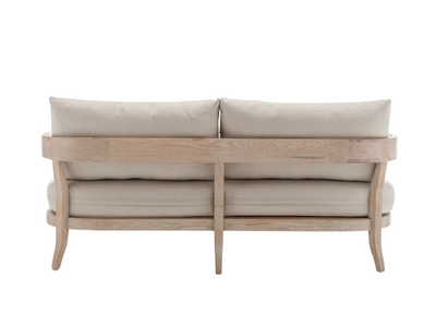 BROOKHAVEN SOFA - IVORY W/ NATURAL WOOD