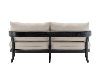 BROOKHAVEN SOFA - IVORY W/ BLACK WOOD