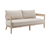 BROOKHAVEN SOFA - IVORY W/ NATURAL WOOD