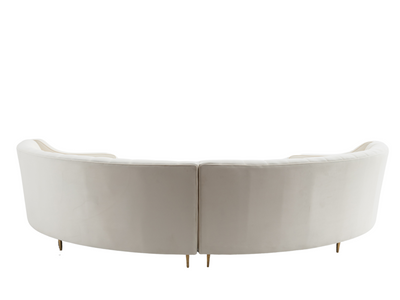 BUCKHEAD CURVED SOFA - CREAM