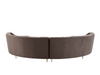 BUCKHEAD CURVED SOFA - MOCHA