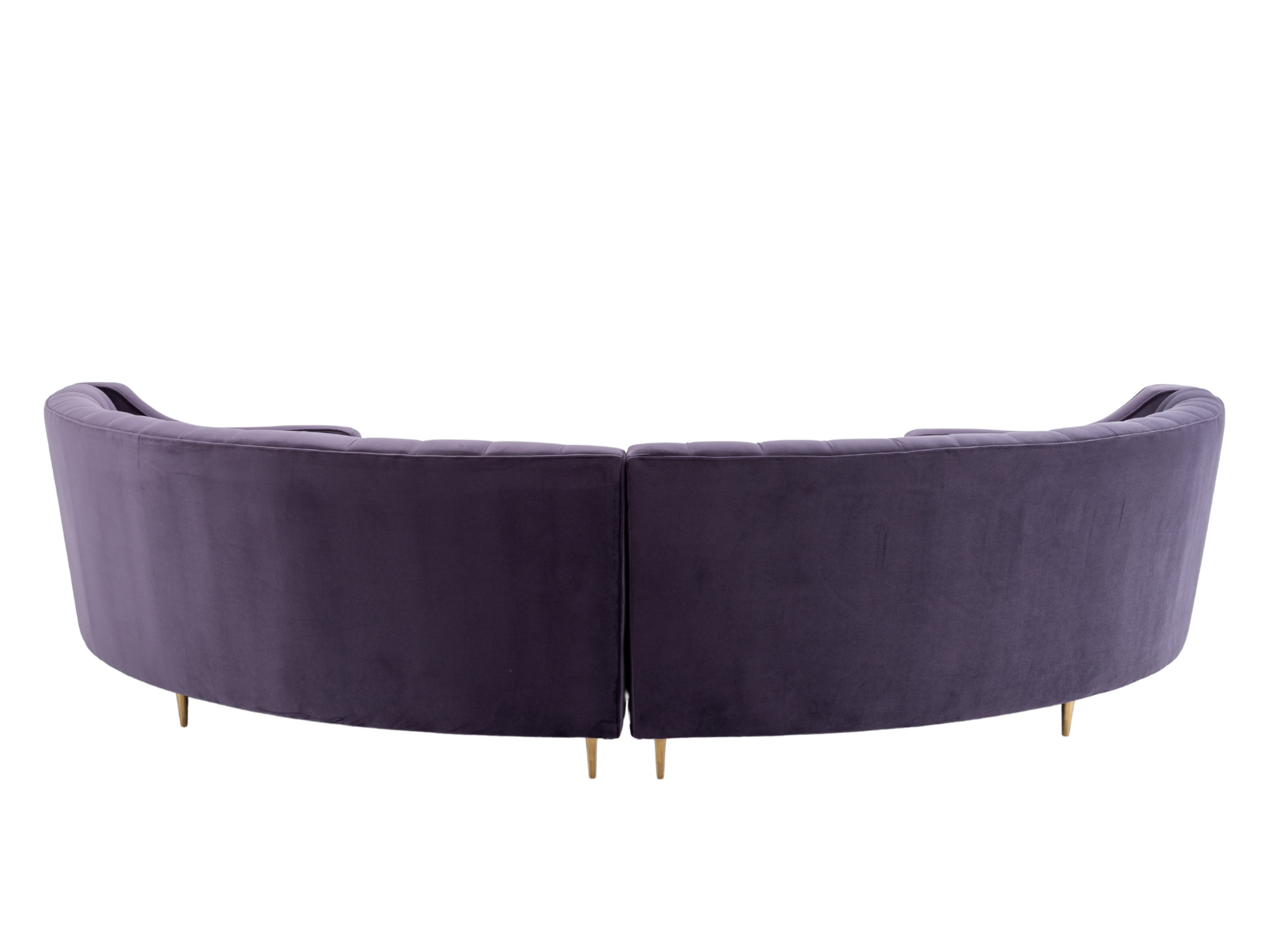 BUCKHEAD CURVED SOFA - VIOLET