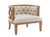 PIEDMONT ARMCHAIR - IVORY W/ OAK WOOD