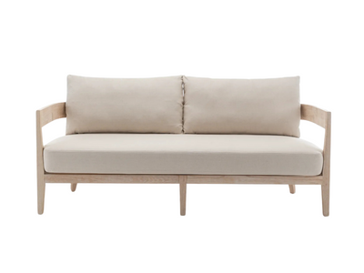 BROOKHAVEN SOFA - IVORY W/ NATURAL WOOD