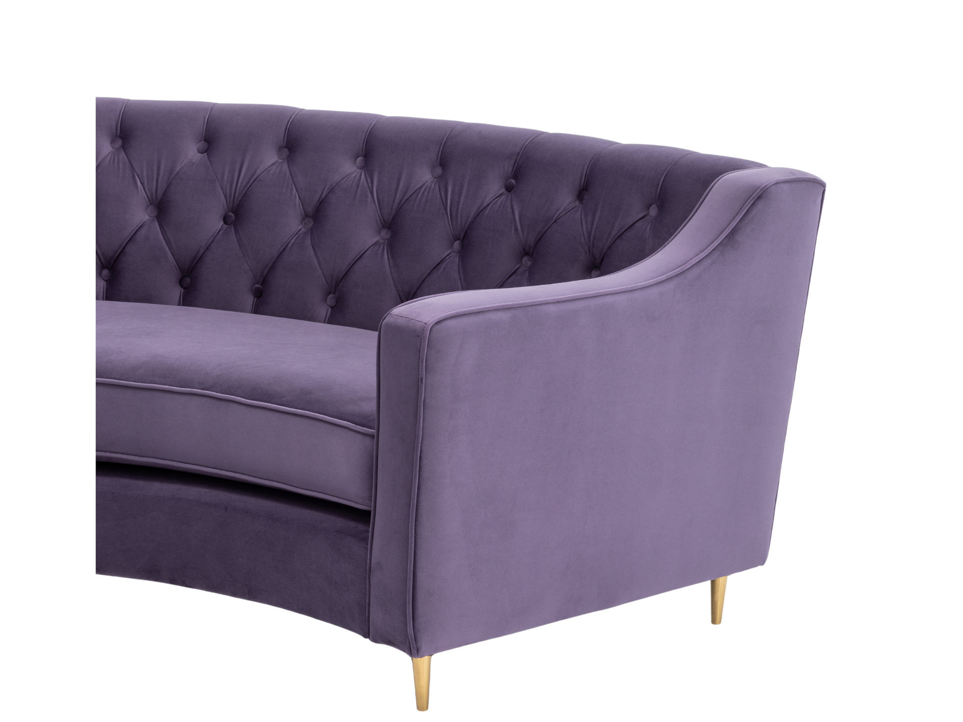 BUCKHEAD CURVED SOFA - VIOLET