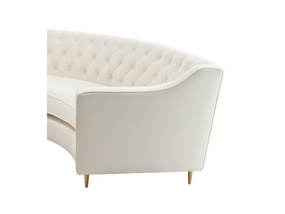 BUCKHEAD CURVED SOFA - CREAM