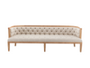 PIEDMONT SOFA - IVORY W/ OAK WOOD