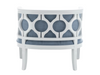 PIEDMONT ARMCHAIR - DUSTY BLUE LINEN W/ WHITE WOOD