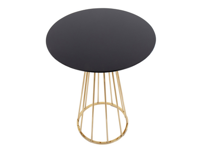 BISTRO HIGHBOY - BLACK W/ GOLD BASE