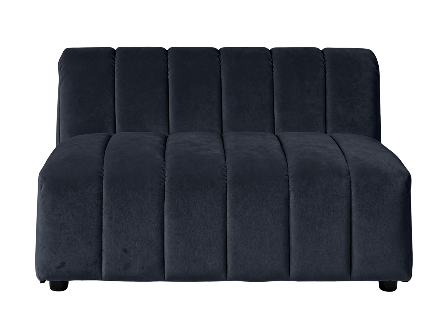 ARC STRAIGHT SOFA SECTION - BLACK - H 27.6" / W 47" / D 37" LLL's Arc Straight Sofa Section represents a versatile modular component designed for any event configurations. Constructed with high-quality performance fabric and black wooden legs provide stru