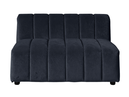 ARC STRAIGHT SOFA SECTION - BLACK - H 27.6" / W 47" / D 37" LLL's Arc Straight Sofa Section represents a versatile modular component designed for any event configurations. Constructed with high-quality performance fabric and black wooden legs provide stru