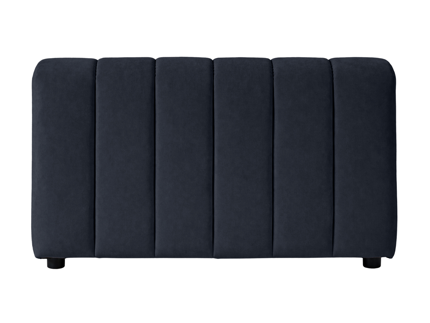 ARC STRAIGHT SOFA SECTION - BLACK - H 27.6" / W 47" / D 37" LLL's Arc Straight Sofa Section represents a versatile modular component designed for any event configurations. Constructed with high-quality performance fabric and black wooden legs provide stru