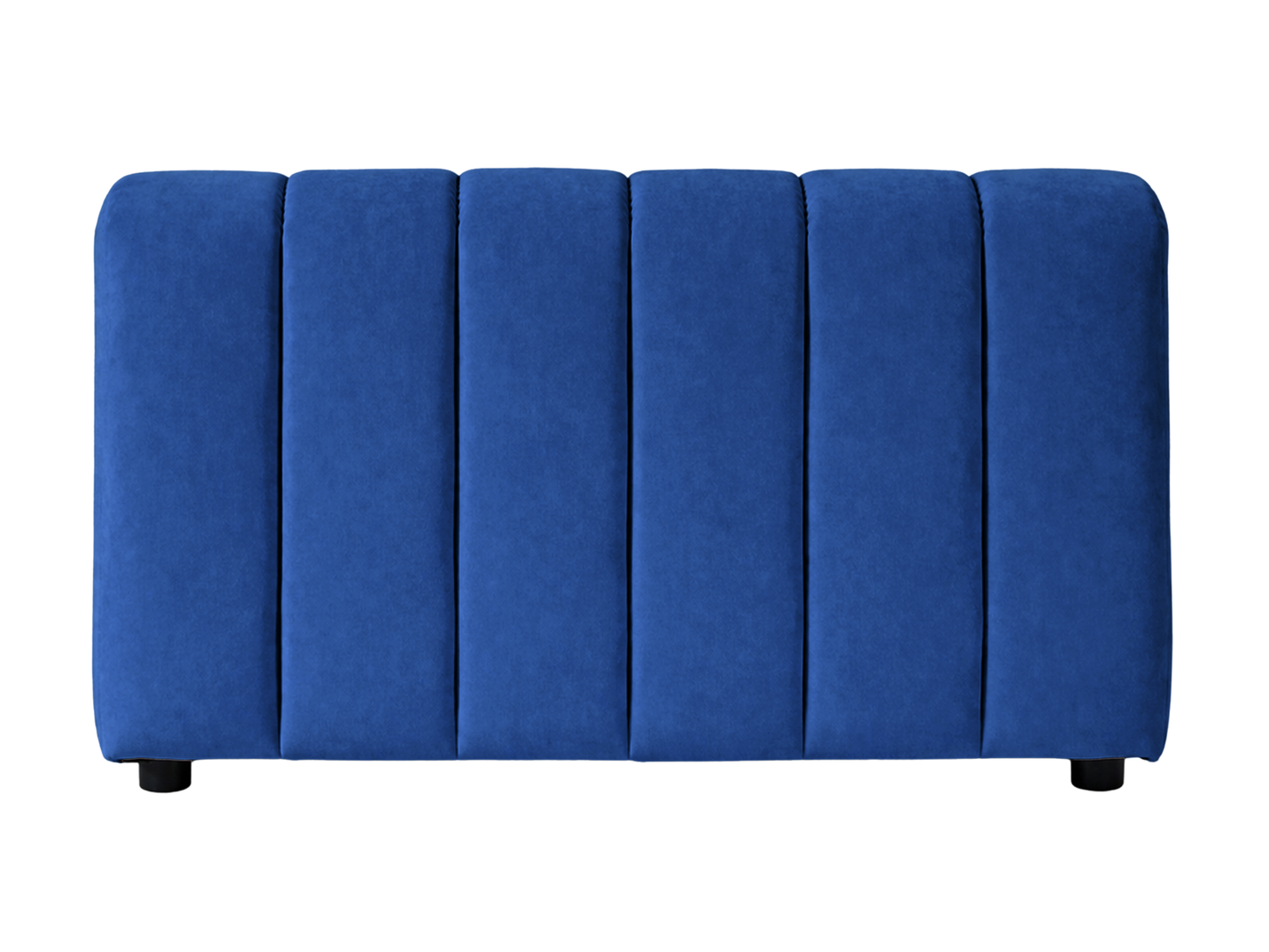 ARC STRAIGHT SOFA SECTION - NAVY - H 27.6" / W 47" / D 37" LLL's Arc Straight Sofa Section represents a versatile modular component designed for any event configurations. Constructed with high-quality performance fabric and black wooden legs provide struc