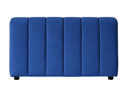 ARC STRAIGHT SOFA SECTION - NAVY - H 27.6" / W 47" / D 37" LLL's Arc Straight Sofa Section represents a versatile modular component designed for any event configurations. Constructed with high-quality performance fabric and black wooden legs provide struc