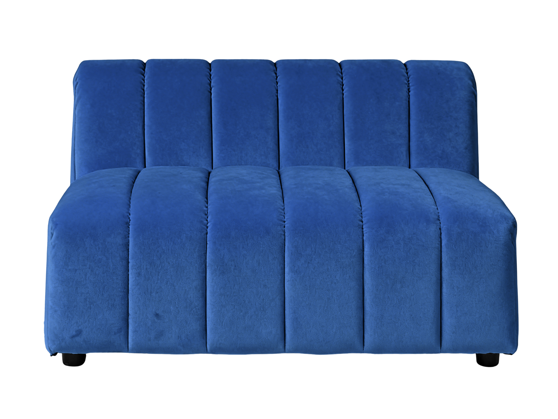 ARC STRAIGHT SOFA SECTION - NAVY - H 27.6" / W 47" / D 37" LLL's Arc Straight Sofa Section represents a versatile modular component designed for any event configurations. Constructed with high-quality performance fabric and black wooden legs provide struc