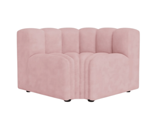 ARC INNER SOFA SECTION - BLUSH