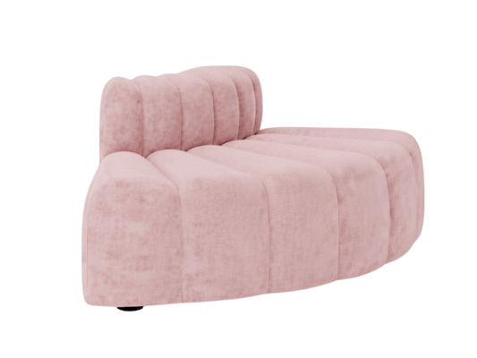 ARC OUTER SOFA SECTION - BLUSH