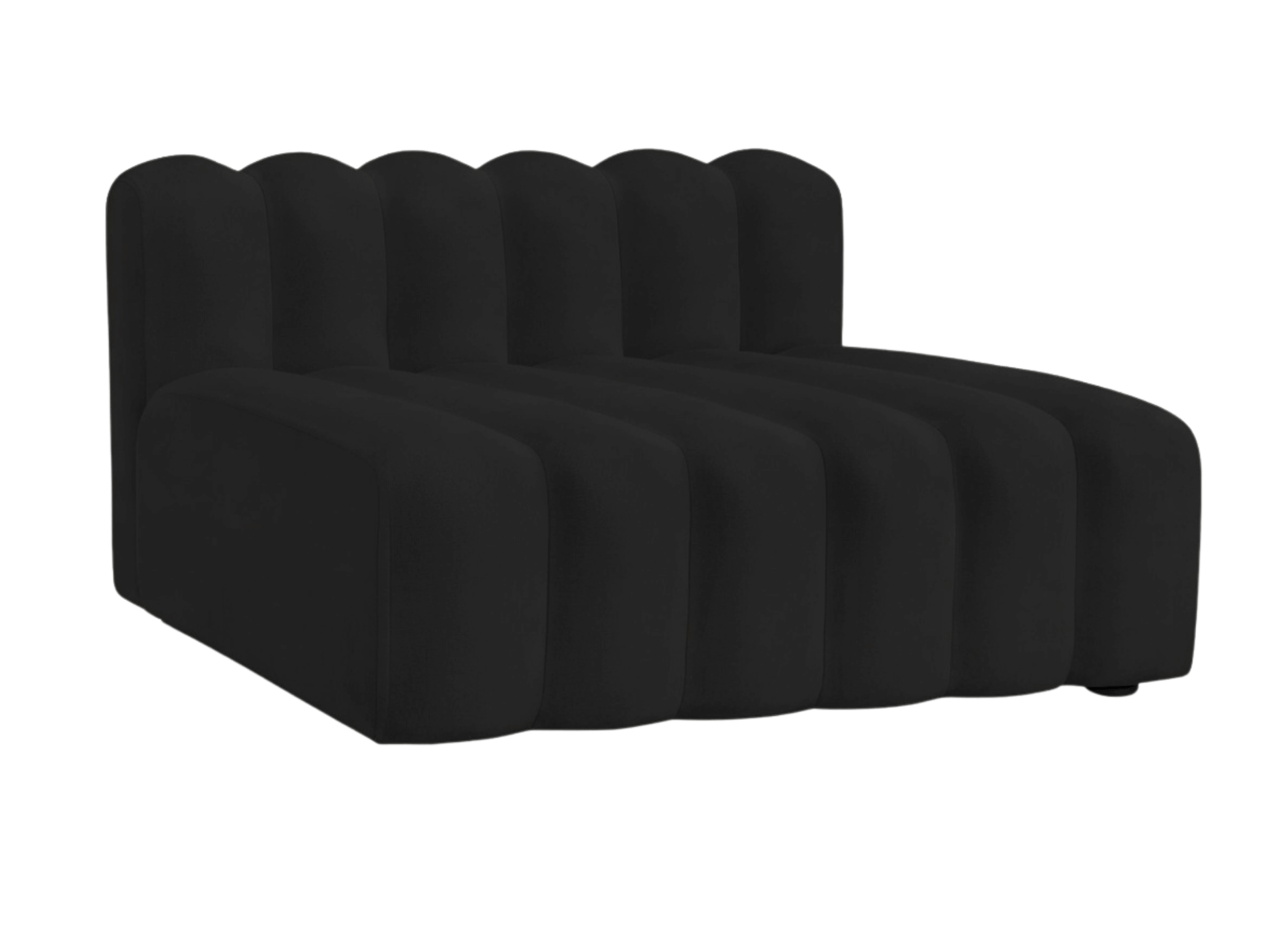 ARC STRAIGHT SOFA SECTION - BLACK