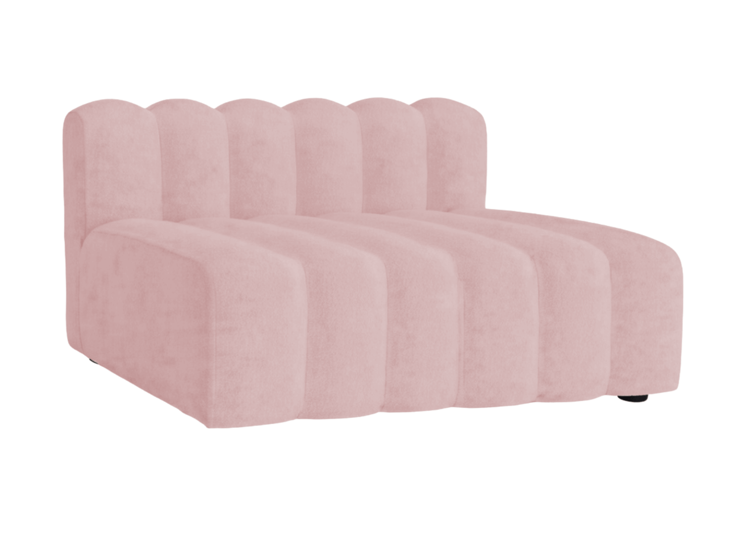 ARC STRAIGHT SOFA SECTION - BLUSH