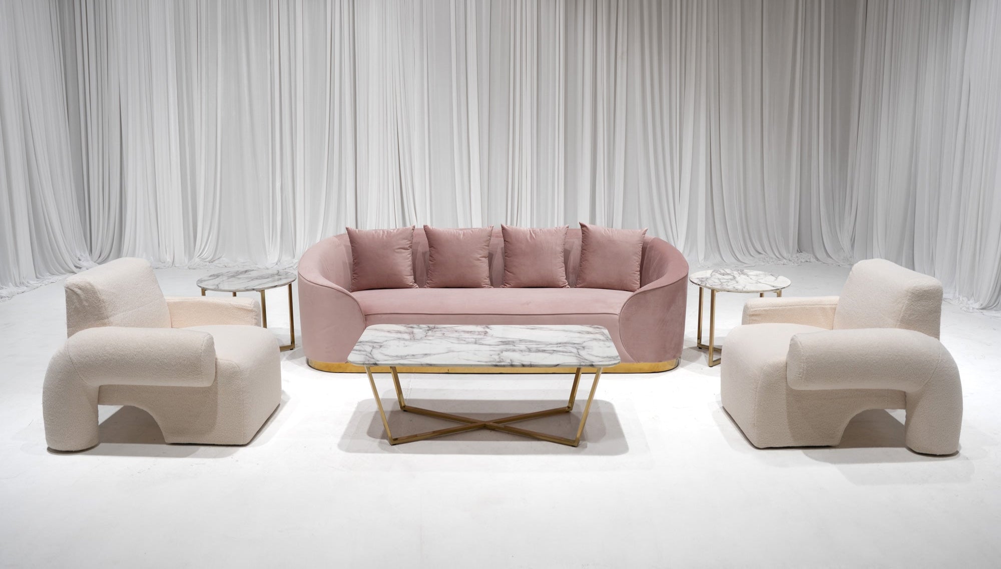 ATLANTA SOFA GROUPING 2 - BLUSH