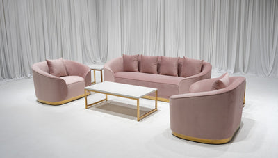 ATLANTA SOFA GROUPING 3 - BLUSH