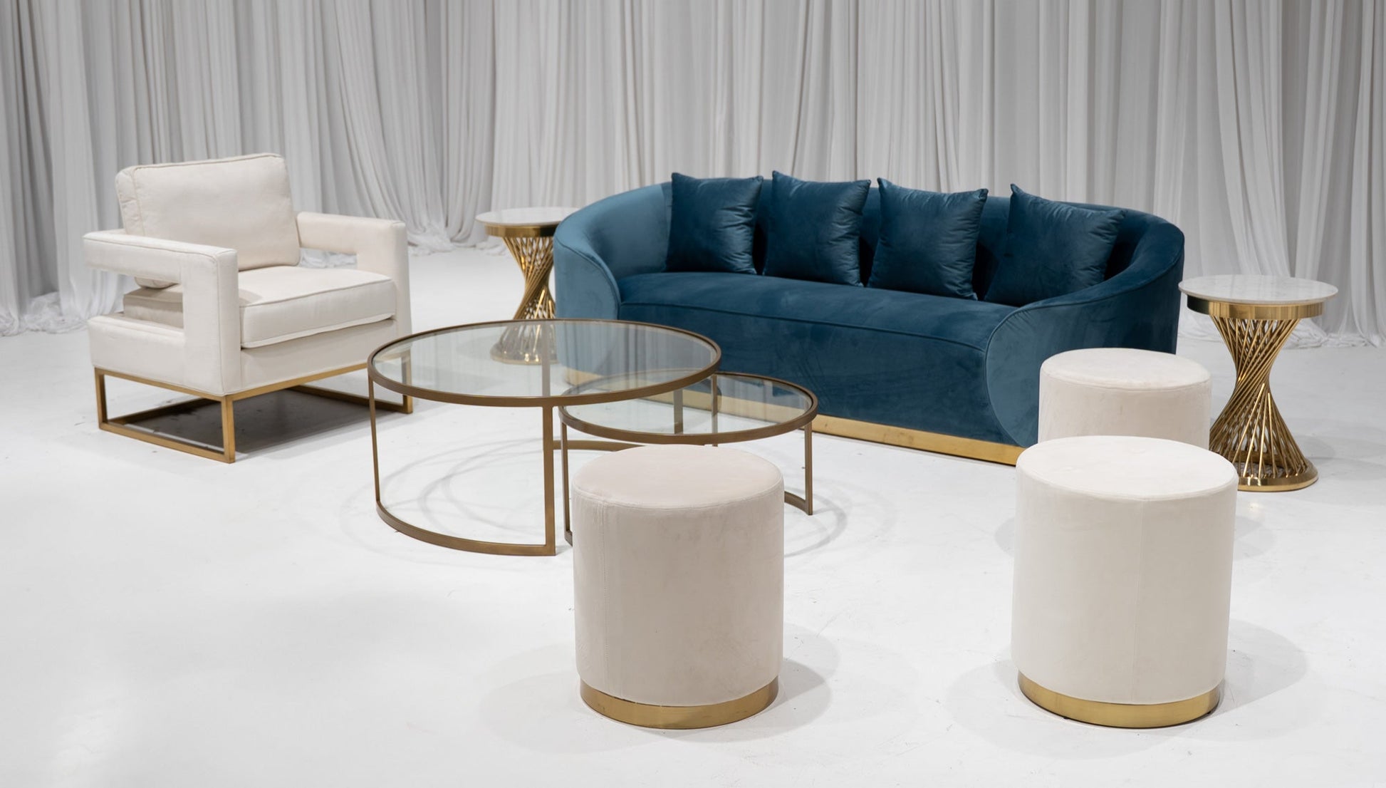 ATLANTA SOFA GROUPING 2 - DUSTY BLUE