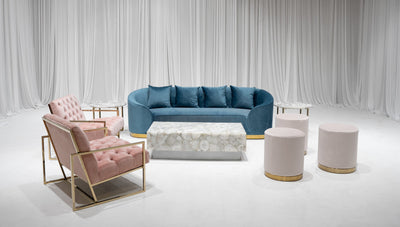 ATLANTA SOFA GROUPING 3 - DUSTY BLUE