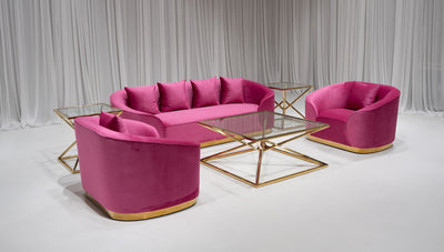 ATLANTA SOFA GROUPING 3 - HOT PINK