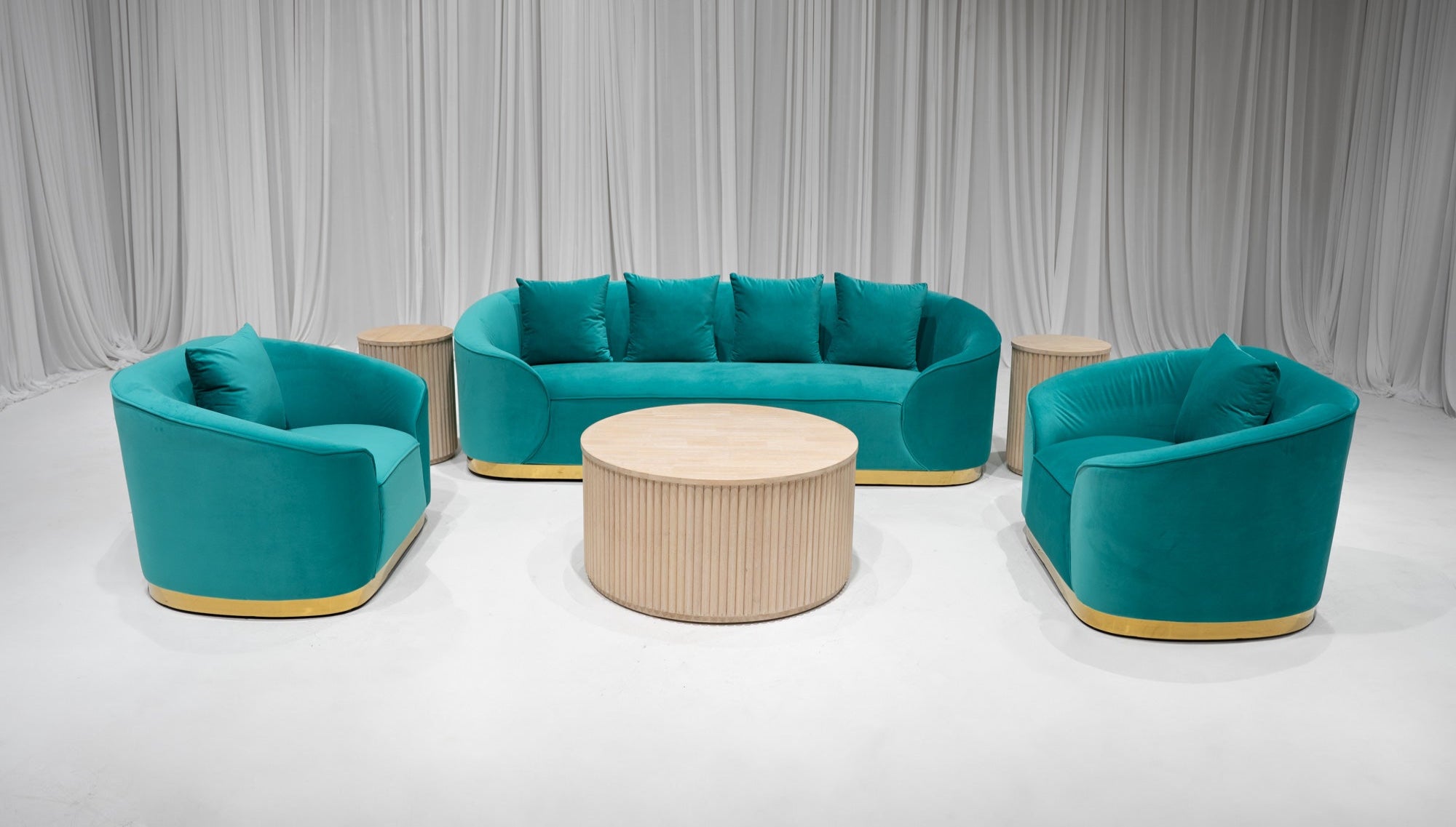 ATLANTA SOFA GROUPING 2 - TEAL