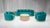 ATLANTA SOFA GROUPING 2 - TEAL