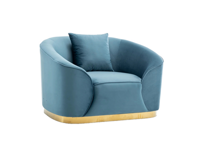 ATLANTA ARMCHAIR - DUSTY BLUE