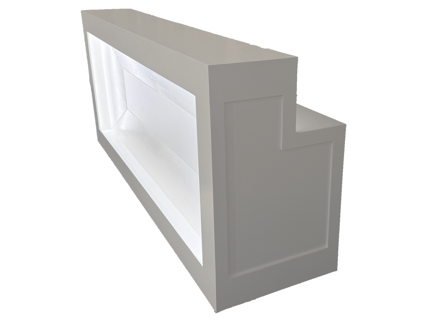 AUGUSTA 8FT BAR - WHITE