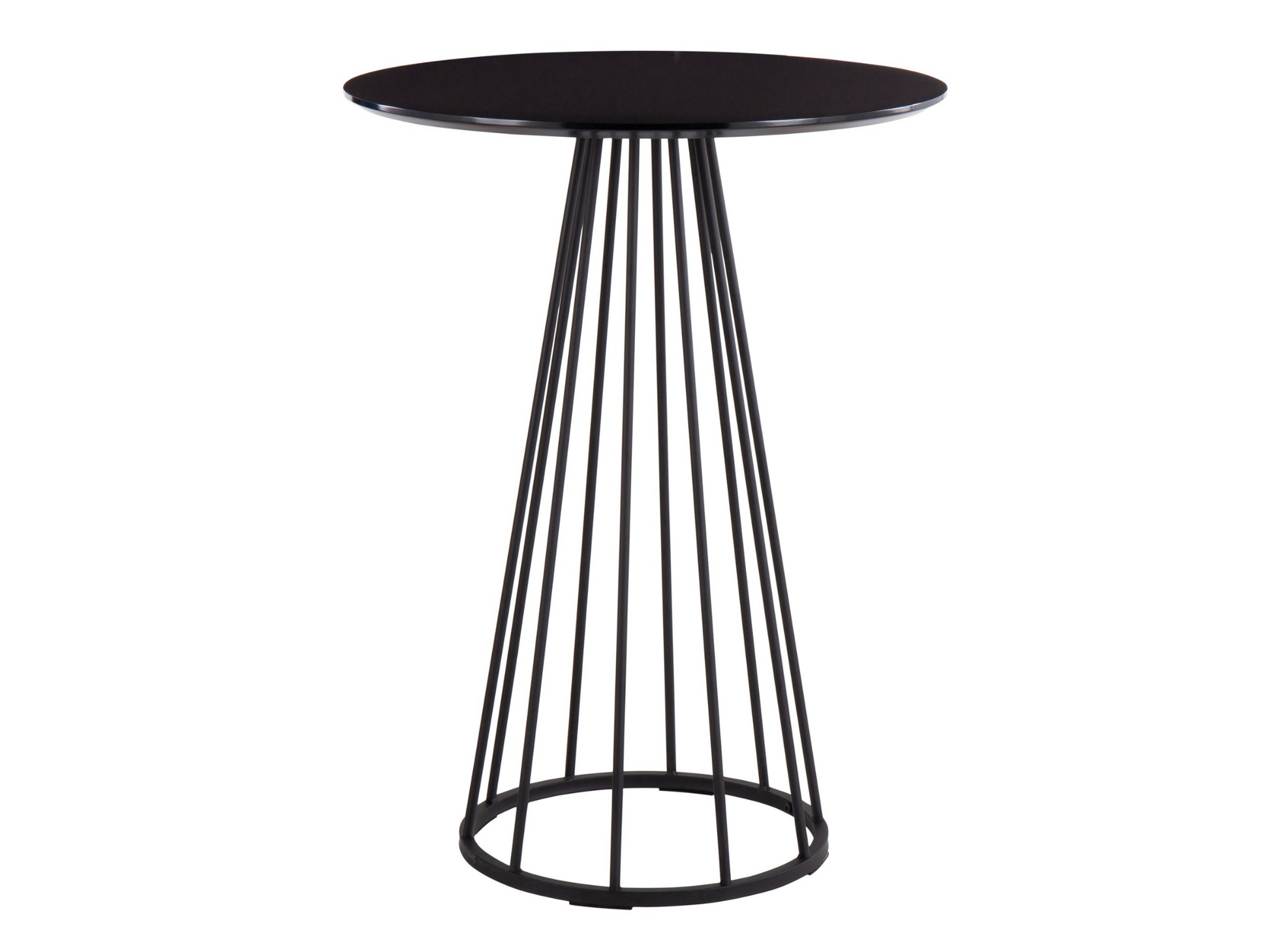 BISTRO HIGHBOY - BLACK W/ BLACK BASE