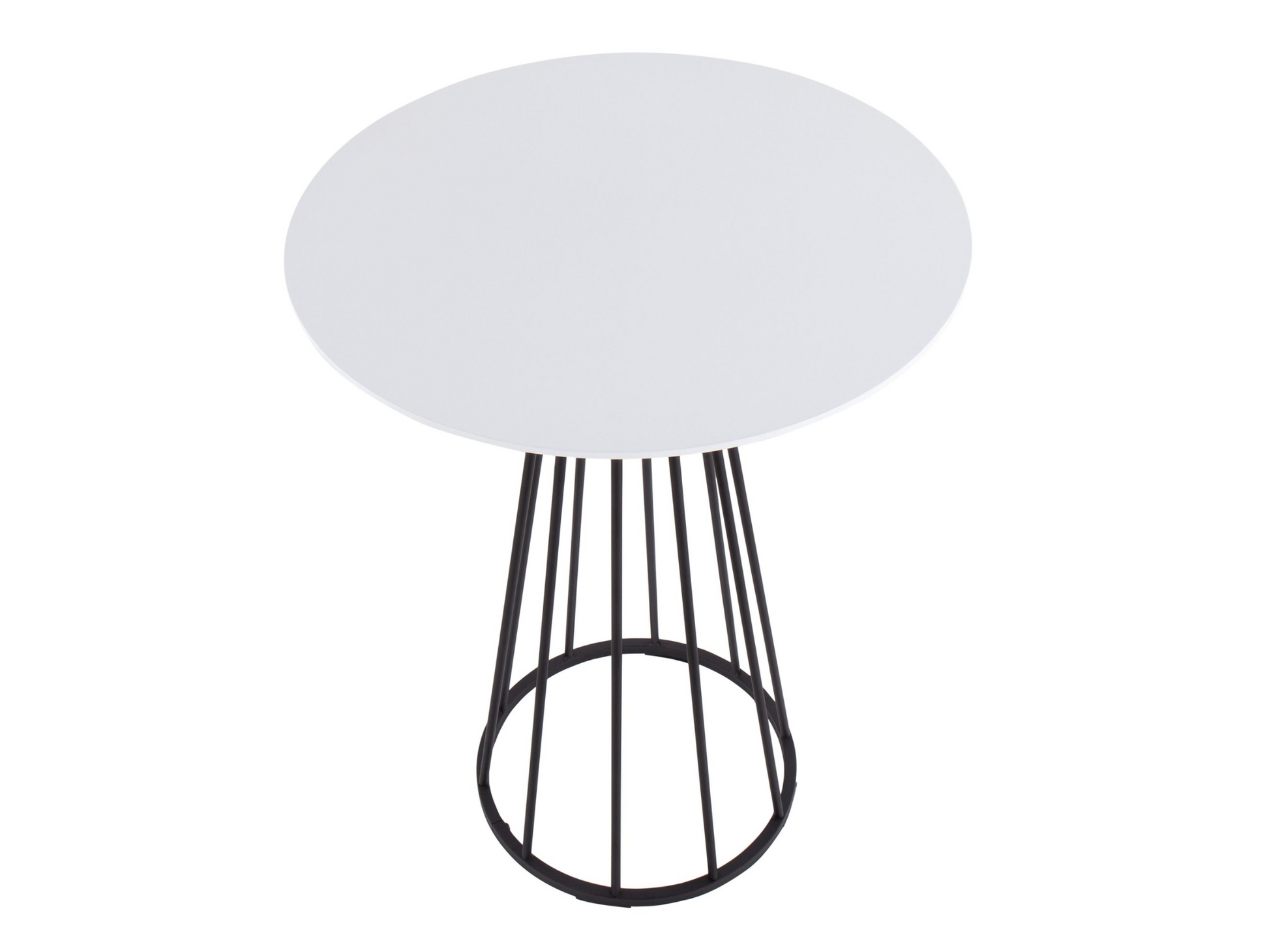 BISTRO HIGHBOY - WHITE W/ BLACK BASE