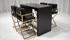 BARCELONA DIRECTOR'S CHAIR GROUPING 1 - BLACK W/ GOLD BASE