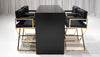 BARCELONA DIRECTOR'S CHAIR GROUPING 1 - BLACK W/ GOLD BASE