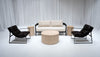 BROOKHAVEN SOFA GROUPING 2 - IVORY W/ BLACK WOOD